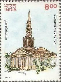 FindYourStampsValue: Republic of India: St. Andrew's Church - भारत गणराज्य: सेंट एंड्रयूज़ चर्च