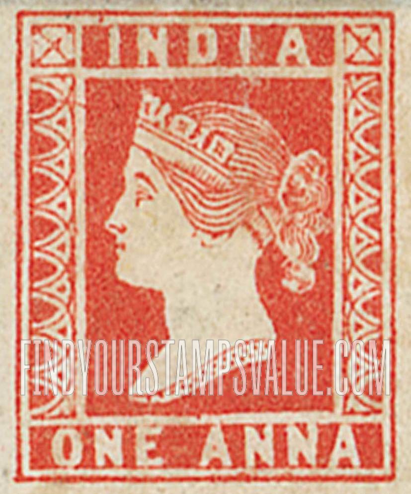 FindYourStampsValue: East India Company: Queen Victoria - ईस्ट इंडिया कंपनी: महारानी विक्टोरिया
