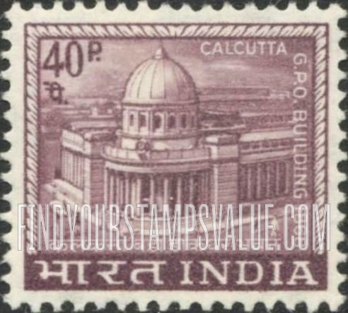 FindYourStampsValue: Republic of India: General Post Office, Kolkata - भारत गणराज्य: प्रधान डाकघर, कोलकाता