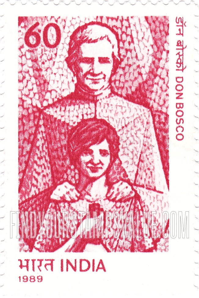 FindYourStampsValue: Republic of India: St. John Bosco - भारत गणराज्य: संत डॉन बोस्को