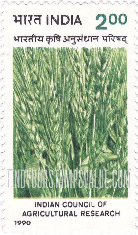 FindYourStampsValue: Republic of India: Indian Council of Agricultural Research - भारत गणराज्य: भारतीय कृषि अनुसंधान परिषद्