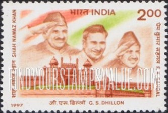 FindYourStampsValue: Republic of India: Independence, 50th anniversary - भारत गणराज्य: स्वतंत्रता की 50वीं वर्षगाँठ