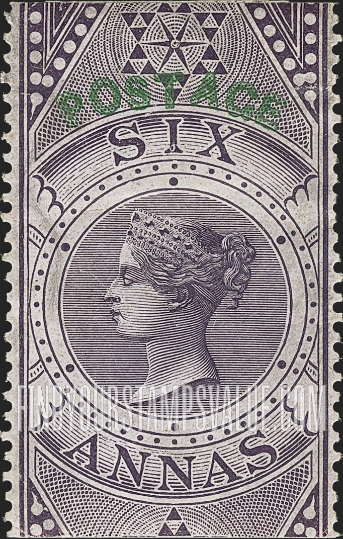 FindYourStampsValue: Crown Colony: Queen Victoria - क्राउन कालोनी: महारानी विक्टोरिया