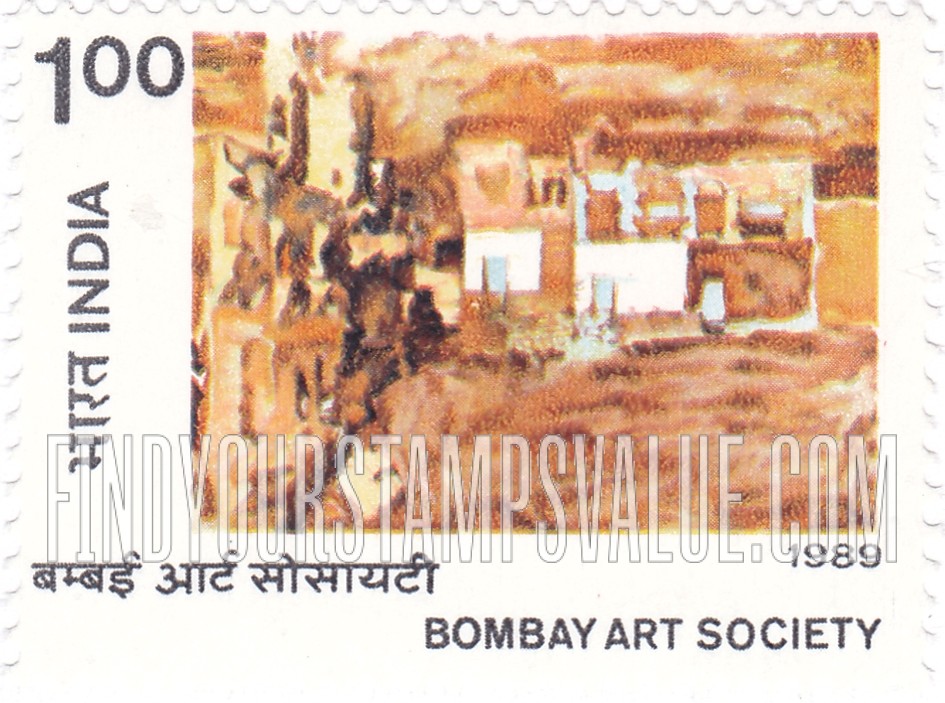 FindYourStampsValue: Republic of India: Bombay Art Society, centenary - भारत गणराज्य: बंबई आर्ट सोसायटी की शताब्दी