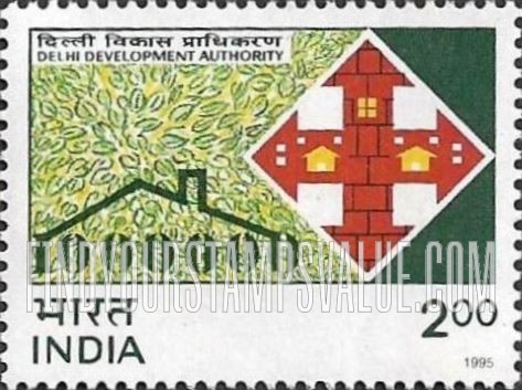 FindYourStampsValue: Republic of India: Delhi Development Authority - भारत गणराज्य: दिल्ली विकास प्राधिकरण