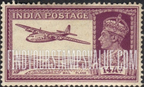FindYourStampsValue: Empire: Mail Plane - साम्राज्य: डाक विमान