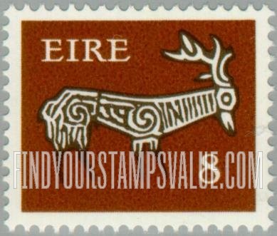 FindYourStampsValue: Stag from ancient bowl, Kent: Types of 1968-69