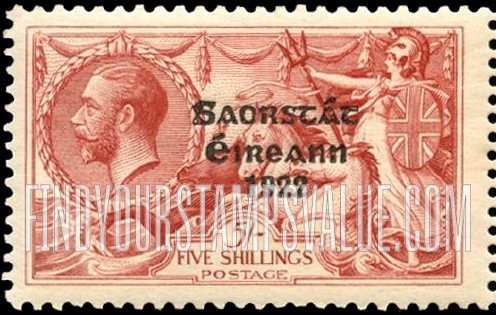 FindYourStampsValue: “Britannia Rule the Waves”: Overprinted in Black or Gray Black