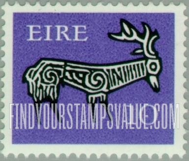 FindYourStampsValue: Stag from ancient bowl, Kent: Types of 1968