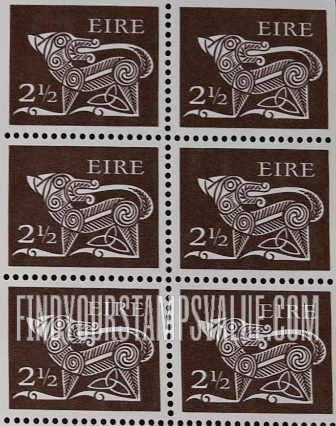 FindYourStampsValue: Dog from Ancient Brooch, County Kilkenny: Types of 1968-69