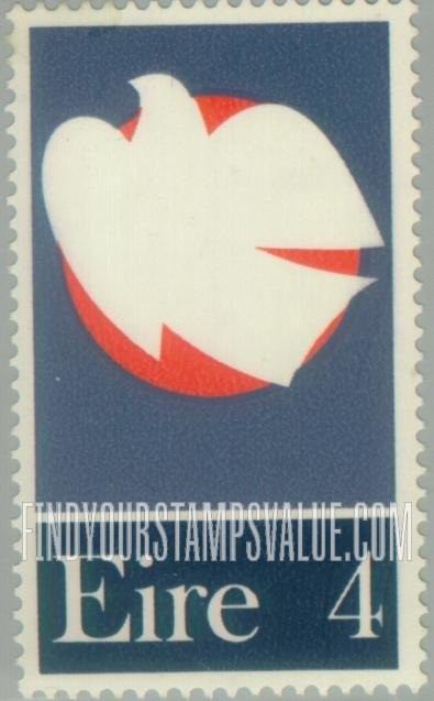 FindYourStampsValue: Dove Soaring Past Rising Moon