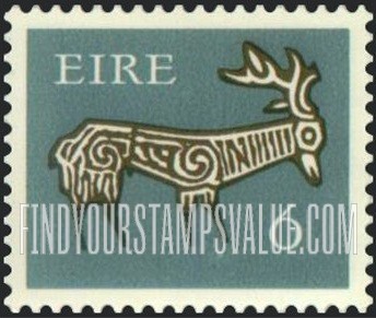 FindYourStampsValue: Stag from ancient bowl, Kent: Types of 1968-69