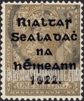FindYourStampsValue: King George V: Overprinted in Blue Black