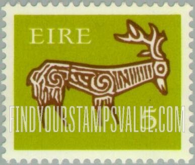 FindYourStampsValue: Stag from ancient bowl, Kent: Types of 1968-69