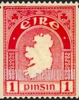 FindYourStampsValue: Map of Ireland