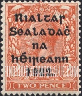 FindYourStampsValue: King George V: Overprinted in Blue Black