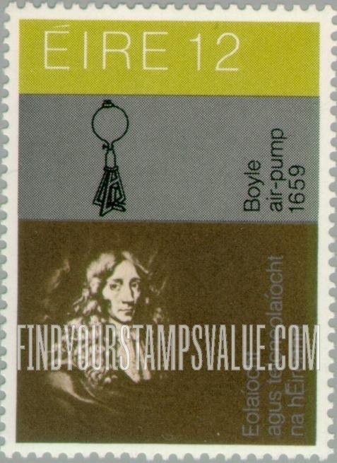 FindYourStampsValue: Scientists and Inventions: Robert Boyle (1627-1691), and Air Pump, 1659