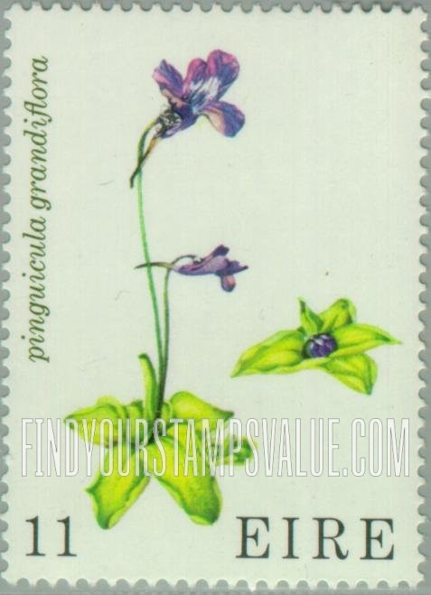 FindYourStampsValue: Wild flowers: Large-flowered butterwort