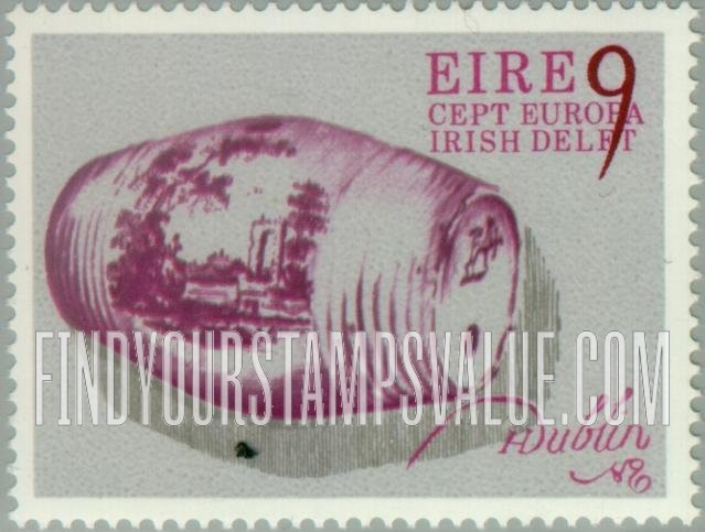 FindYourStampsValue: Irish Delft Spirit Barrel