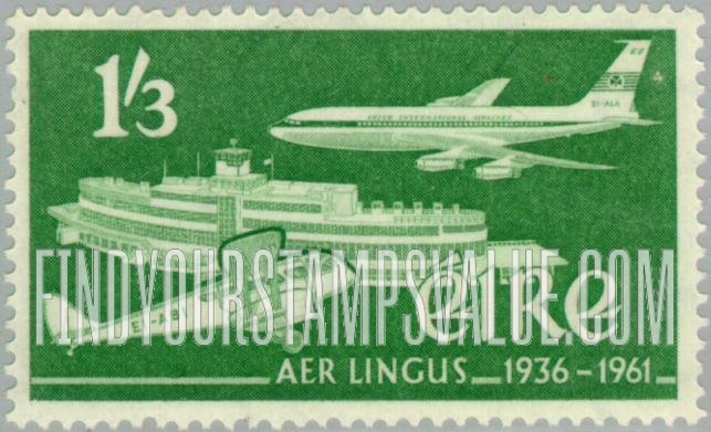 FindYourStampsValue: De Havilland Dragon, Boeing 707 Jet and Dublin Airport