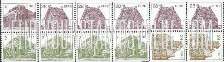 FindYourStampsValue: Saint Mac Dara’s Church, Cormac’s Chapel and Central Pavilion, Dublin Botanical Gardens: Architecture Type of 1982