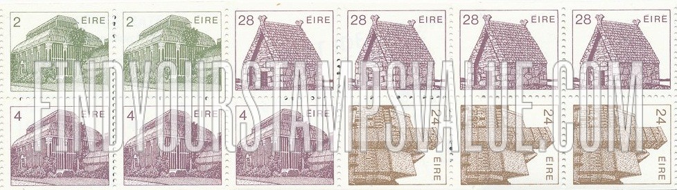 FindYourStampsValue: Saint Mac Dara’s Church, Cormac’s Chapel and Central Pavilion, Dublin Botanical Gardens: Architecture Type of 1982