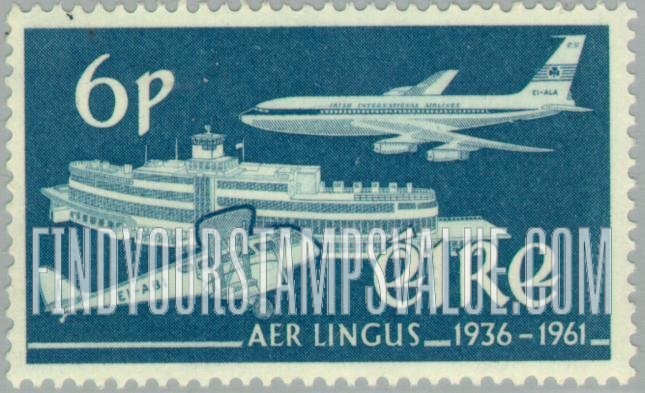 FindYourStampsValue: De Havilland Dragon, Boeing 707 Jet and Dublin Airport
