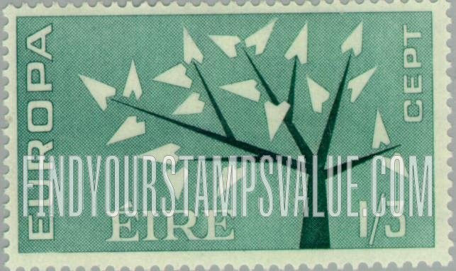 FindYourStampsValue: 19 Leaves on Young Tree: Europa Issue