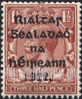 FindYourStampsValue: King George V: Overprinted in Blue Black