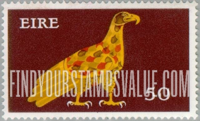FindYourStampsValue: Eagle, from ancient manuscript: Types of 1968-69
