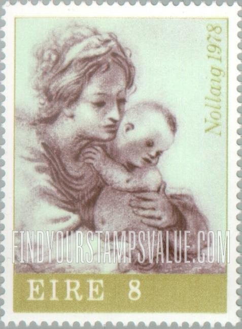 FindYourStampsValue: Virgin and Child, by Guercino