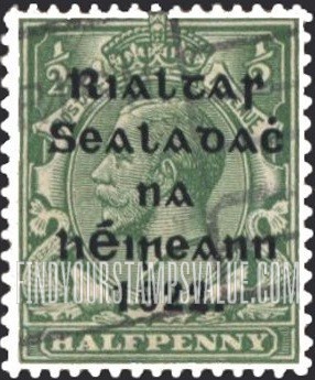 FindYourStampsValue: King George V: Overprinted in Blue Black
