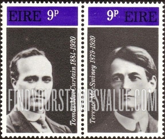 FindYourStampsValue: Tomás MacCurtain and Terence MacSwiney