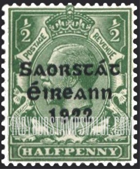 FindYourStampsValue: King George V: Overprinted in Black or Blue Black