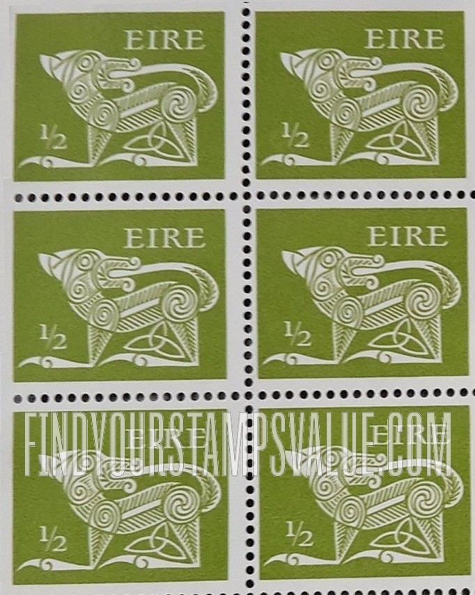 FindYourStampsValue: Dog from Ancient Brooch, County Kilkenny: Types of 1968-69