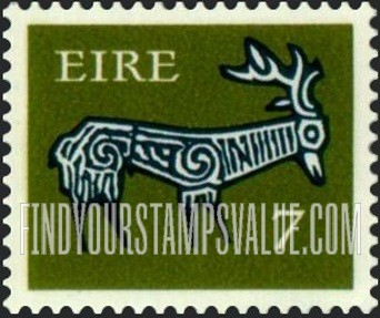 FindYourStampsValue: Stag from ancient bowl, Kent: Types of 1968-69