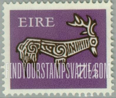FindYourStampsValue: Stag from ancient bowl, Kent: Types of 1968-69