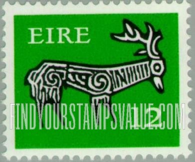 FindYourStampsValue: Stag from ancient bowl, Kent: Types of 1968