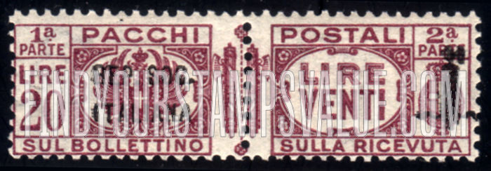 FindYourStampsValue: PARCEL POST - Pacchi Postali: Overprinted