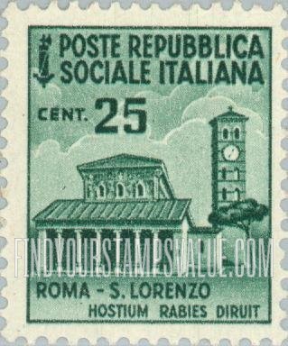 FindYourStampsValue: Basilica of San Lorenzo, Rome