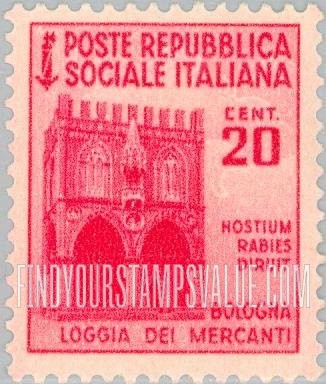 FindYourStampsValue: Loggia dei Mercanti, Bologna