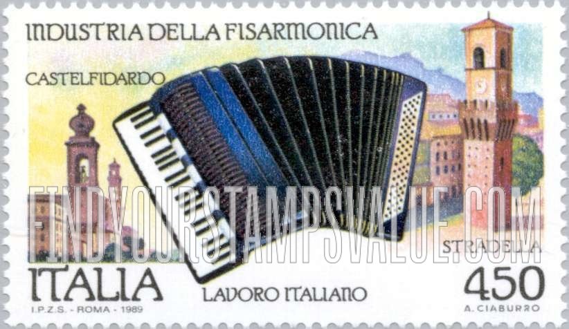 FindYourStampsValue: Fidardo Castle, the Stradella, Accordion: Music