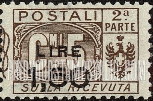 FindYourStampsValue: PARCEL POST - Pacchi Postali: Surcharged