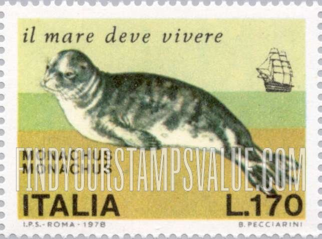 FindYourStampsValue: Mediterranean monk seal