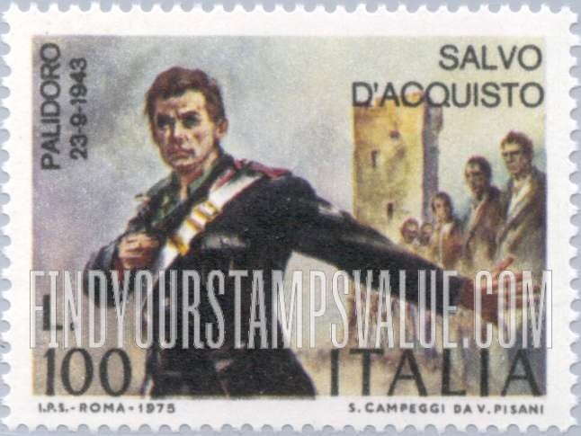 FindYourStampsValue: Salvo D’Acquisto, by Vittorio Pisano
