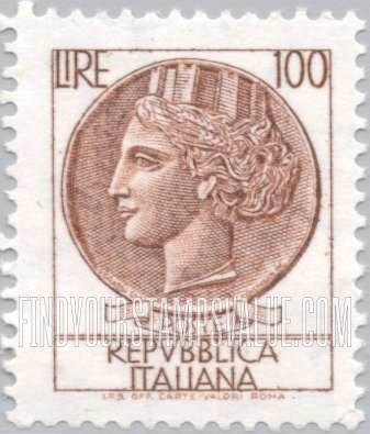 FindYourStampsValue: “Italia” after Syracusean Coin: Italia Type of 1953-1954
