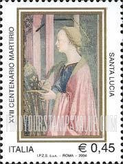 FindYourStampsValue: Martyrdom of St. Lucy, 1700th Anniversary