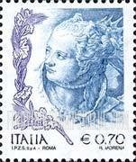 FindYourStampsValue: Women in Art Type of 1998 With Denominations in Euros Only