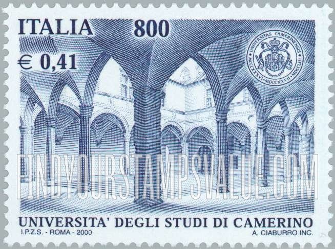 FindYourStampsValue: Schools: Camerino University