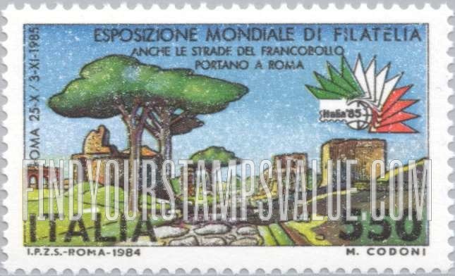FindYourStampsValue: Italia β85: Via Appia Antiqua, Rome